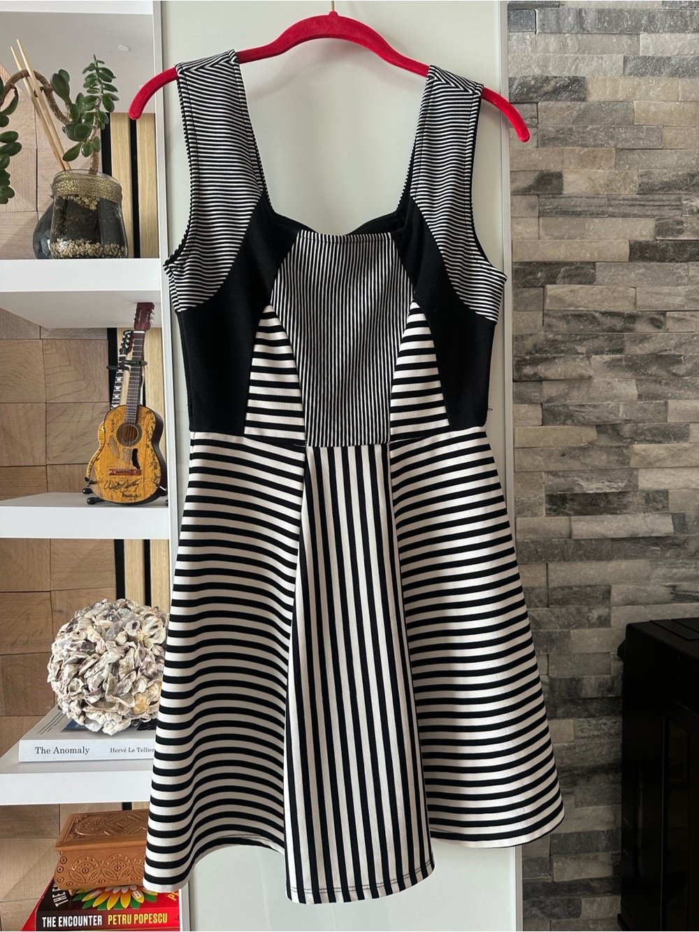 Black & white mini girly gal dress